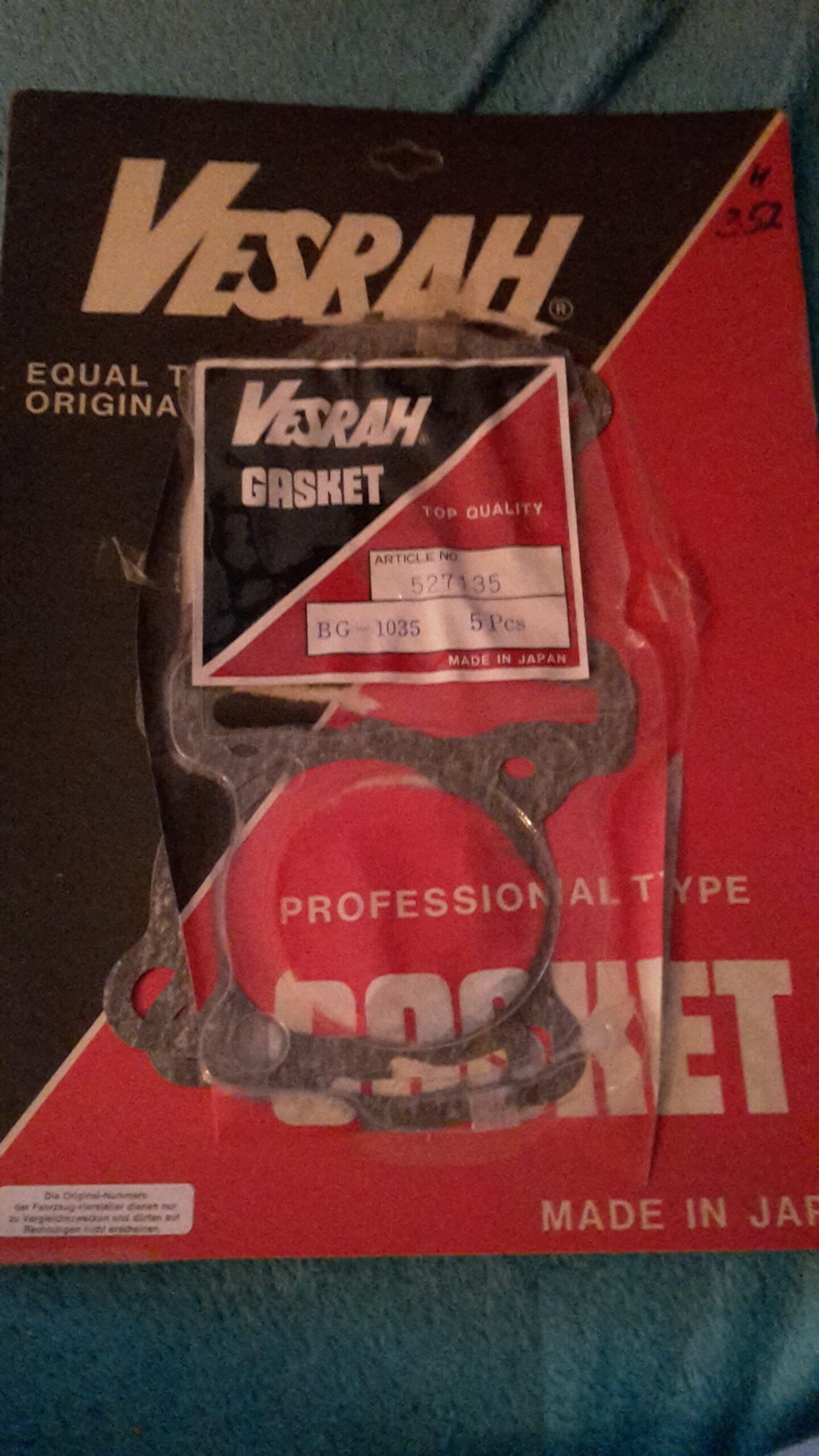 GASKET,CYLINDER, CB400N