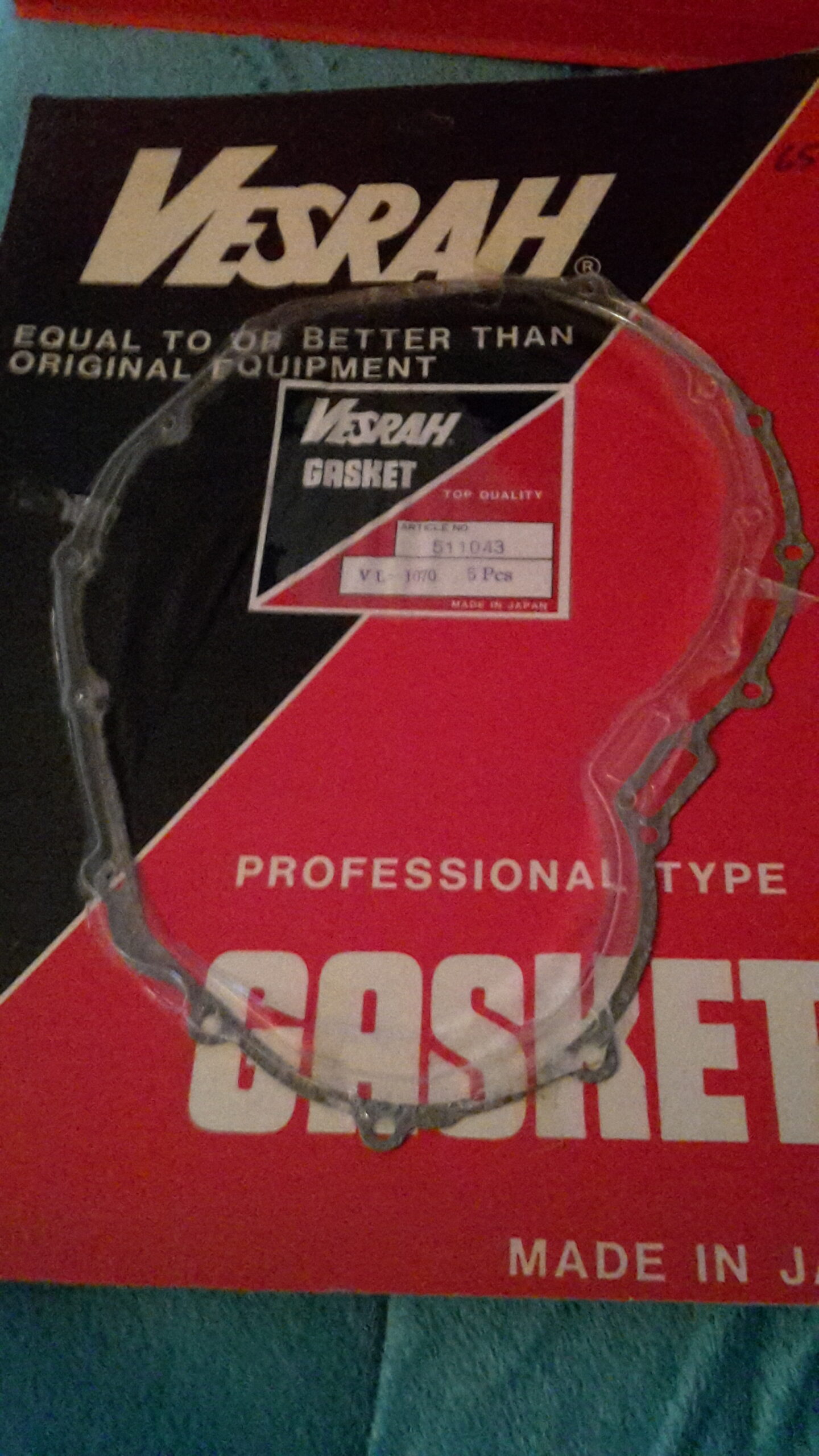 GASKET R.COVER , CBR600F