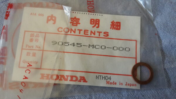 WASH, OIL BOLT, CM450C