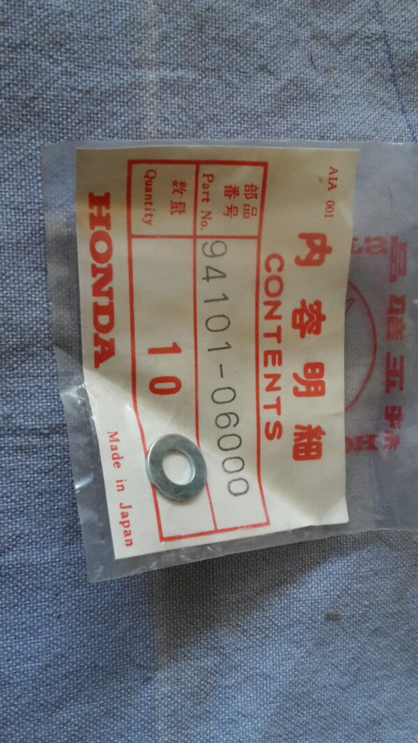 WASHER FLAT, 6mm, DIVERSE MASCHINEN