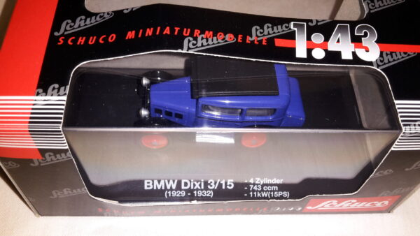 SCHUCO BMW DIXI 3/15 (1929-1931) BLAU  1:43