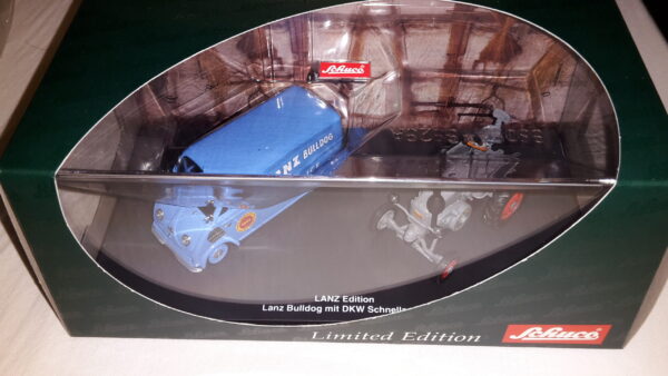 SCHUCO LANZ BULLDOG MIT DKW SCHNELLLASTER 1:43