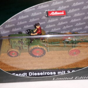 SCHUCO DIORAMA EICHER ED 16/II MIT 2-SCHAR-PFLUG, FENDT DIESELROSS 1:43