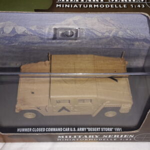 SCHUCO HUMMER CLOSED COMMAND CAR US ARMY DESSERT STORM 1991 1:43