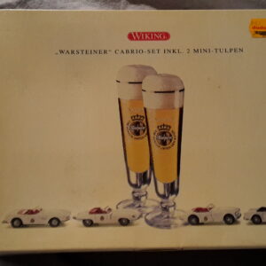 WIKING „WARSTEINER “ CABRIO SET INKL: 2 MINI TULPEN 1:87