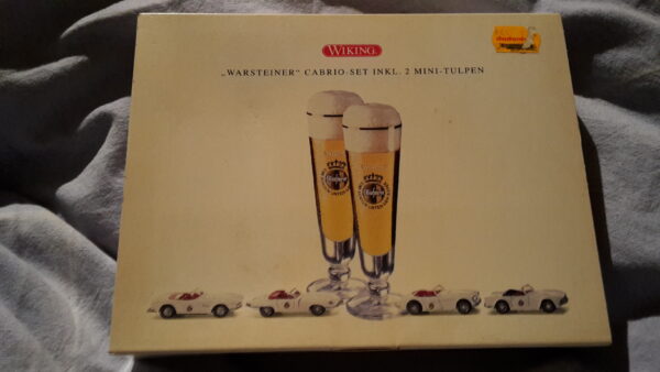 WIKING „WARSTEINER “ CABRIO SET INKL: 2 MINI TULPEN 1:87