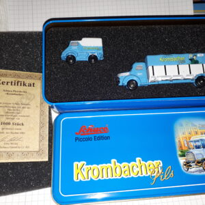 SCHUCO KROMBACHER SET,UNIMOG 401/KRUPP PRITSCHE PLANE 1:87
