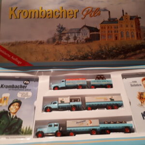 GRELL KROMBACHER NOSTALGIE SET LKW MIT 2 METALLSCHILDERN
