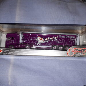 SCHUCO SCANIA TOPLINE KOFFERSATTELZUG M.SEITENVERKL. „CHRISTMAS 2005“ 24209 1:87