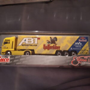 SCHUCO MAN TG-A KOFFERSATTELZUG m.SEITENVERKL. „ABT DESIGN 2002“ 22638 1:87