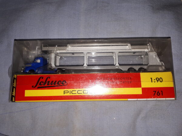 SCHUCO KRUPP AUTOTRANSPORTER BLAU 1:90