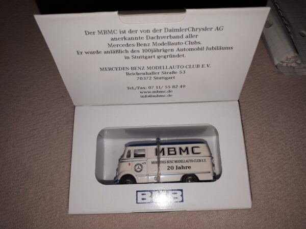 BUB MERCEDES-BENZ MODELLAUTO-CLUB e.V. 20JAHRE /MBMC 1:87