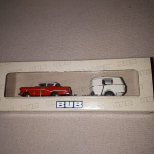 BUB OLYMPIA REKORD MIT WOHNWAGEN 1:87