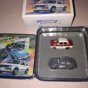 BUB BUBMOBIL EXCLUSIV SET „2000KM DURCH DEUTSCHLAND 2006“ VW KÄFER, TRABANT P50, 1:87