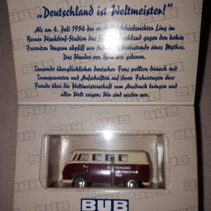 BUB VW BULLI BUS „WELTMEISTER 1954“ 1:87