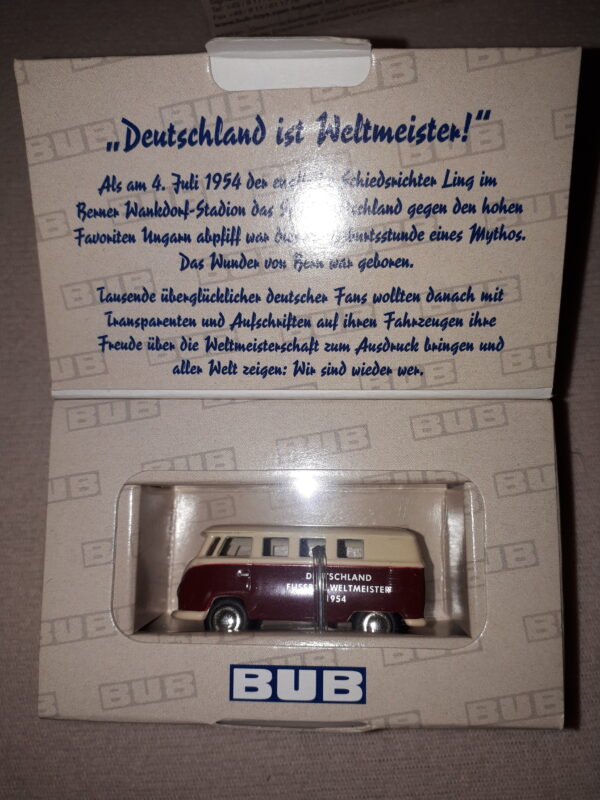 BUB VW BULLI BUS „WELTMEISTER 1954“ 1:87