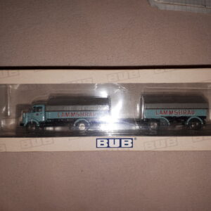 BUB MERCEDES-BENZ L911,BIERHÄNGERZUG“LAMMSBRÄU“ 1:87