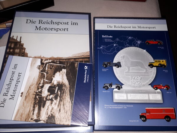 DEUTSCHE POST 6 AUTOS „DIE REICHSPOST IM MOTORSPORT“ +BOOKLET 1:87