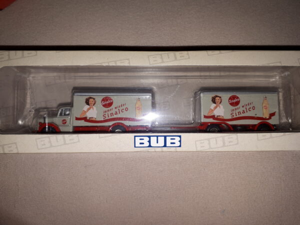 BUB MERCEDES-BENZ L6600,KOFFERHÄNGERZUG „SINALCO“ 1:87