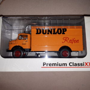 PREMIUM CLASSIXXS MECEDES-BENZ L911″DUNLOPP-REIFEN“ 1:43 AUFLAGE 1000ST.