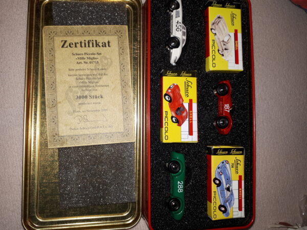 SCHUCO BLECHDOSE MILLE MIGLIA SET 1999