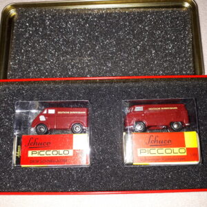 SCHUCO BLECHDOSE DOPPELSET „DEUTSCHE BUNDESBAHN“ IDEE & SPIEL 2001