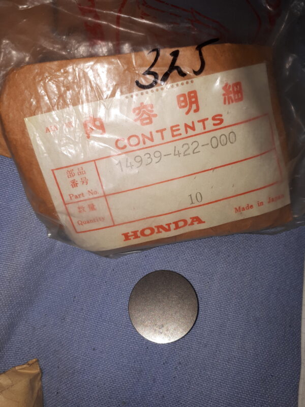 SHIM, TAPPET 325 CBX,Z