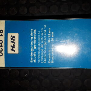 HJS BLENDE ENDROHR 39-43mm L. 130mm MESSING VERCHROMT