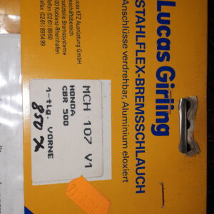 GIRLING MCH 107 V1 STAHLFLEX-BREMSSCHLAUCH HONDA CBR 500 1TLG. VORNE 850mm
