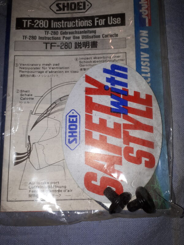 SHOEI SCHRAUBEN SATZ TF 280 SCHWARZ