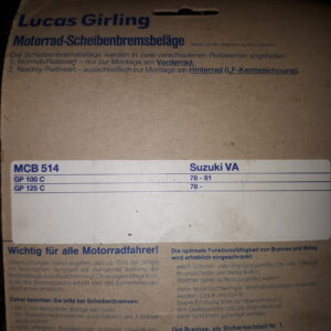 GIRLING MCB 514 z.B.Suzuki