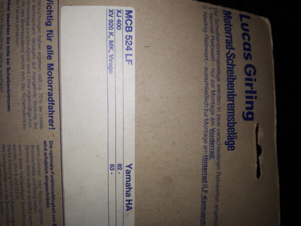 GIRLING MCB 524LF YAMAHA