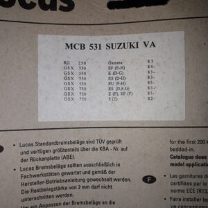 GIRLING MCB 531 MIT ABE SUZUKI