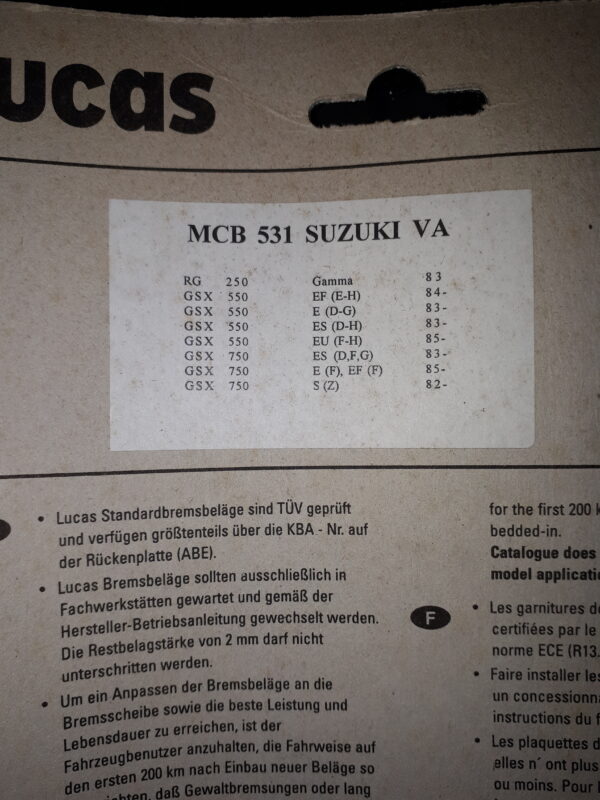 GIRLING MCB 531 MIT ABE SUZUKI