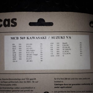 GIRLING MCB569,KAWASAKI/SUZUKI