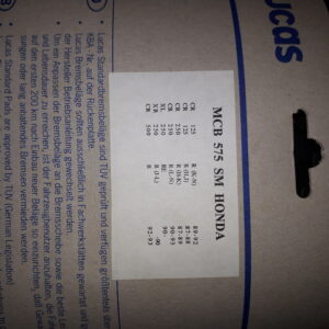 GIRLING MCB575SM OFF ROAD BELAG HONDA