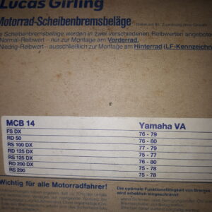 GIRLING MCB14, YAMAHA