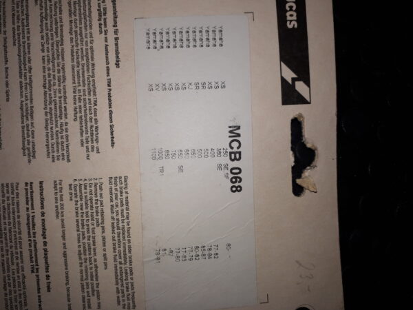 GIRLING MCB68, YAMAHA