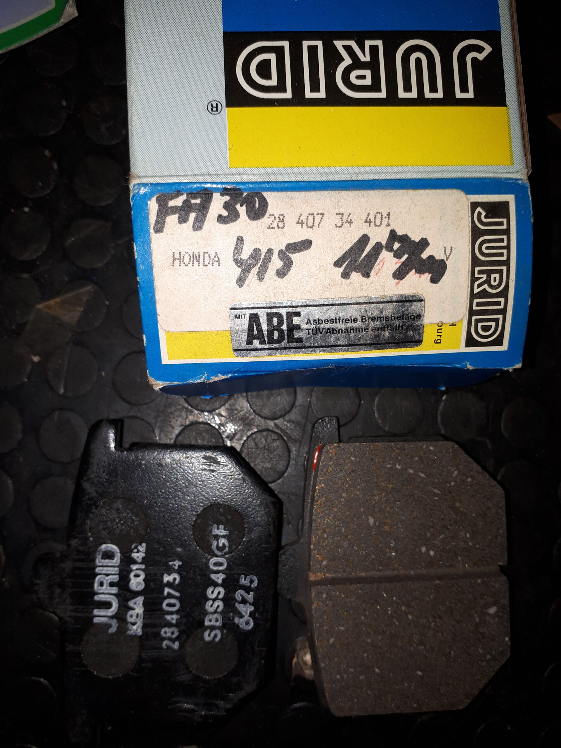 JURID BREMSBELÄGE FA30 HONDA
