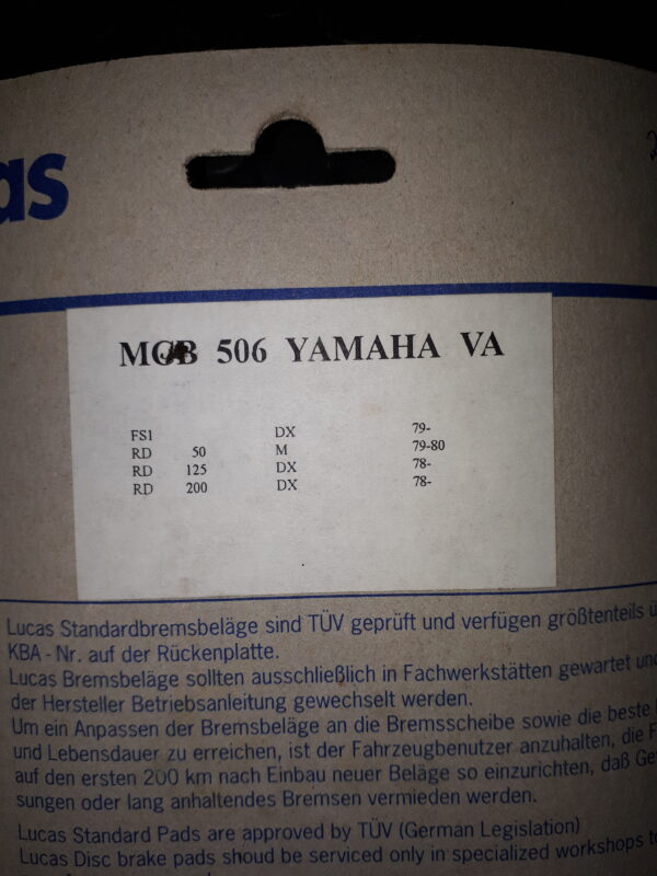 GIRLING MCB506, YAMAHA