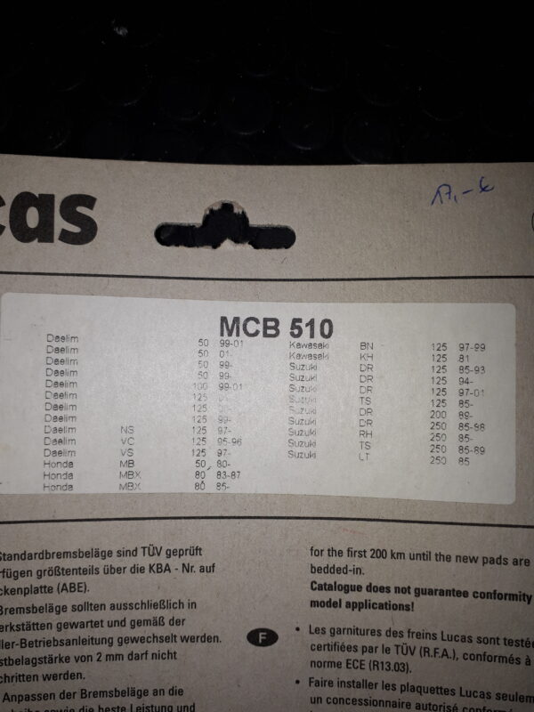 GIRLING MCB510, DIVERSE MASCHINEN