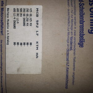 GIRLING MCB 592LF, KTM