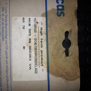 GIRLING MCB595RQ, SUZUKI GSXR 750 88-, RENNMISCHUNG