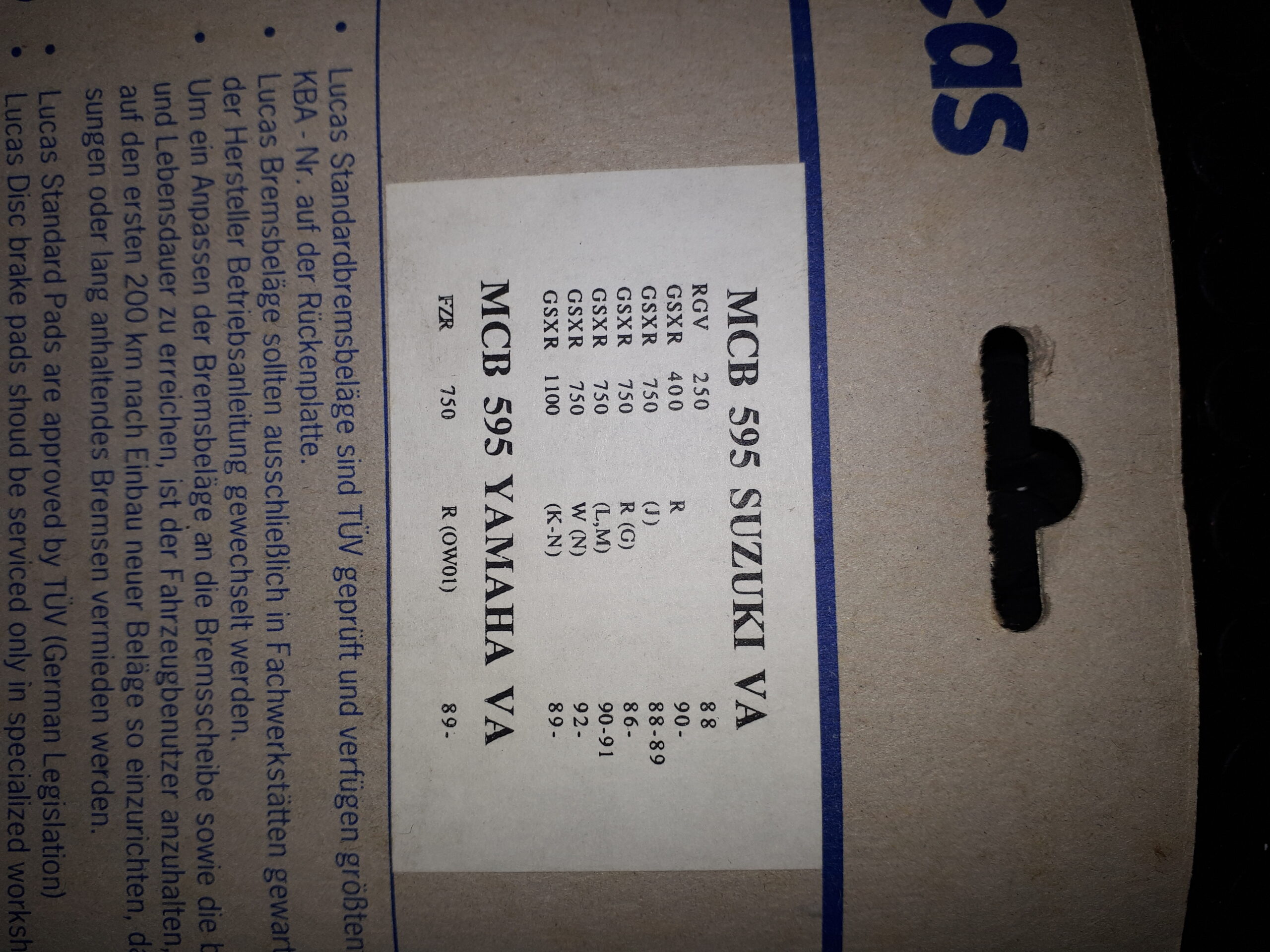 GIRLING MCB595 ,SUZUKI+YAMAHA