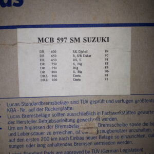 GIRLING MCB597SM OFF ROAD BELAG SUZUKI