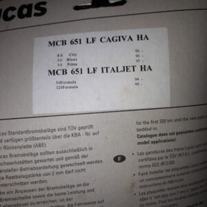 GIRLING MCB651LF, CAGIVA, ITALJET