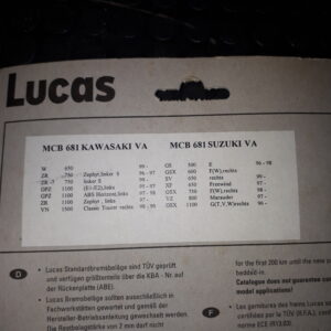 GIRLING MCB 681, KAWASAKI/SUZUKI