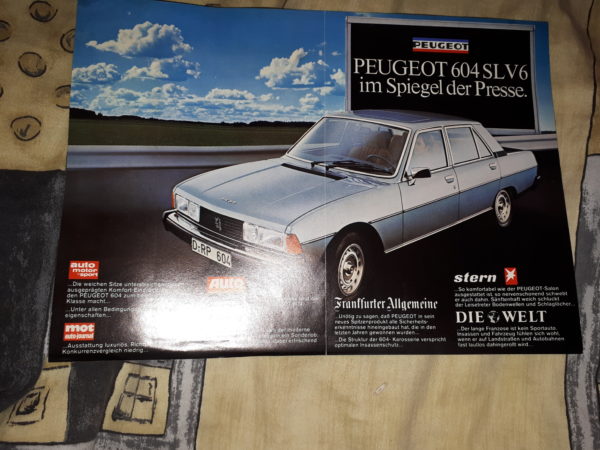 STELLEN SIE DEN PEUGEOT 604SLV6 AUF DIE PROBE