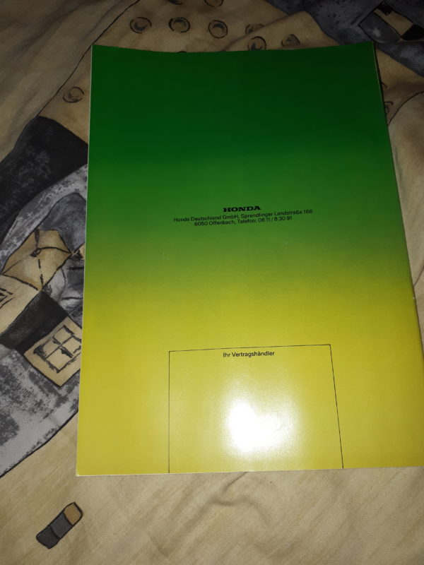 HONDA ACCORD LIMOUSINE MIT AUSSTATTUNG FARBEN POLSTER UND PREISE PROSPEKT 12/1979