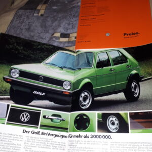 VW GOLF MIT PREISLISTE 13.8.1979